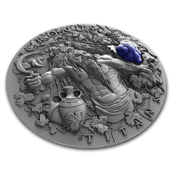 2018 Niue 2 oz Antique Silver Greek Titans Cronus 2018 Niue 2 oz Antique Silver Greek Titans Cronus